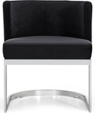 Gianna Velvet Dining Chair - Contemporary Retro Design with Plush Comfort and Stunning Gold Base