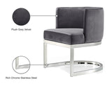Gianna Velvet Dining Chair - Contemporary Retro Design with Plush Comfort and Stunning Gold Base