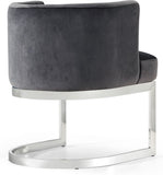 Gianna Velvet Dining Chair - Contemporary Retro Design with Plush Comfort and Stunning Gold Base