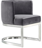 Gianna Velvet Dining Chair - Contemporary Retro Design with Plush Comfort and Stunning Gold Base
