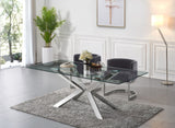 Gianna Velvet Dining Chair - Contemporary Retro Design with Plush Comfort and Stunning Gold Base