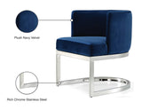 Gianna Velvet Dining Chair - Contemporary Retro Design with Plush Comfort and Stunning Gold Base