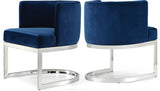 Gianna Velvet Dining Chair - Contemporary Retro Design with Plush Comfort and Stunning Gold Base