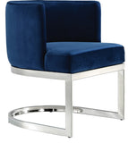 Gianna Velvet Dining Chair - Contemporary Retro Design with Plush Comfort and Stunning Gold Base