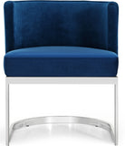 Gianna Velvet Dining Chair - Contemporary Retro Design with Plush Comfort and Stunning Gold Base