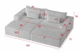 ALARA 102" Oversized Sofa
