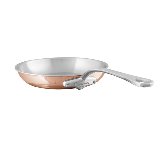 Mauviel M'TRIPLY S Polished Copper & Stainless Steel Sauce Pan With Lid 2.6-qt and Frying Pan 11.8-in Bundle