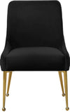 Owen Contemporary Dining Chair Set - Stylish Velvet Upholstery with Elegant Gold Legs and Handle