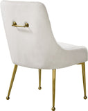 Owen Contemporary Dining Chair Set - Stylish Velvet Upholstery with Elegant Gold Legs and Handle