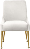Owen Contemporary Dining Chair Set - Stylish Velvet Upholstery with Elegant Gold Legs and Handle