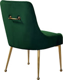 Owen Contemporary Dining Chair Set - Stylish Velvet Upholstery with Elegant Gold Legs and Handle