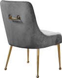 Owen Contemporary Dining Chair Set - Stylish Velvet Upholstery with Elegant Gold Legs and Handle