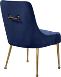 Owen Contemporary Dining Chair Set - Stylish Velvet Upholstery with Elegant Gold Legs and Handle
