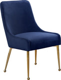 Owen Contemporary Dining Chair Set - Stylish Velvet Upholstery with Elegant Gold Legs and Handle