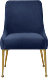 Owen Contemporary Dining Chair Set - Stylish Velvet Upholstery with Elegant Gold Legs and Handle