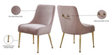Owen Contemporary Dining Chair Set - Stylish Velvet Upholstery with Elegant Gold Legs and Handle