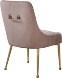 Owen Contemporary Dining Chair Set - Stylish Velvet Upholstery with Elegant Gold Legs and Handle