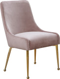 Owen Contemporary Dining Chair Set - Stylish Velvet Upholstery with Elegant Gold Legs and Handle