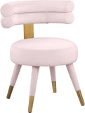 Fitzroy Velvet Dining Chair Set - Luxurious Contemporary Design with Gold-Capped Legs for Elegance