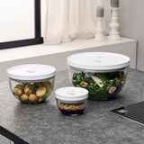 ZWILLING Fresh & Save BOWLS 3-pc Glass Vacuum Bowl Set