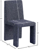 Benson Dining Chair Set of 2 – Elegant Art Deco Design with Plush Upholstery for Dining Rooms