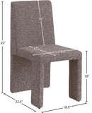 Benson Dining Chair Set of 2 – Elegant Art Deco Design with Plush Upholstery for Dining Rooms