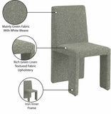 Benson Dining Chair Set of 2 – Elegant Art Deco Design with Plush Upholstery for Dining Rooms