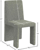 Benson Dining Chair Set of 2 – Elegant Art Deco Design with Plush Upholstery for Dining Rooms