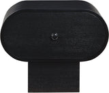 Harlow Art Deco Night Stand with Rich Finish, Solid Wood, and Unique Grain Design for Elegant Spaces
