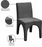 Gramercy Dining Chairs Set of 2 - Elegant Art Deco Design with Sturdy Iron Frame for Timeless Style
