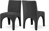 Gramercy Dining Chairs Set of 2 - Elegant Art Deco Design with Sturdy Iron Frame for Timeless Style