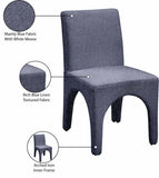 Gramercy Dining Chairs Set of 2 - Elegant Art Deco Design with Sturdy Iron Frame for Timeless Style