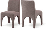 Gramercy Dining Chairs Set of 2 - Elegant Art Deco Design with Sturdy Iron Frame for Timeless Style