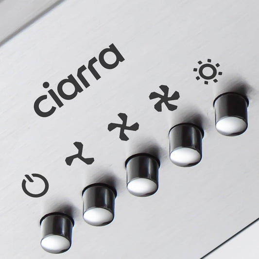 CIARRA 20 Inch Stainless Steel Range Hood Insert, Built-In Under Cabinet Design CAS52913E-N-OW