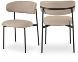 Lupita Dining Chair Set - Elegant Vegan Leather Chairs for Stylish Dining, Comfort & Sophistication