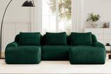 LAURENT 114" 3-Seater Sofa with 2 Ottomans