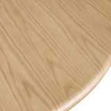 Rivas Dining Table - Elegant Mid-Century Modern Design with Fluted Base and Rich Black Finish