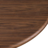Rivas Dining Table - Elegant Mid-Century Modern Design with Fluted Base and Rich Black Finish