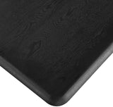 Rivas Dining Table - Elegant Mid-Century Modern Design with Fluted Base and Rich Black Finish