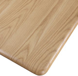 Rivas Dining Table - Elegant Mid-Century Modern Design with Fluted Base and Rich Black Finish
