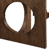 Rivas Dining Table - Elegant Mid-Century Modern Design with Fluted Base and Rich Black Finish