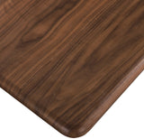 Rivas Dining Table - Elegant Mid-Century Modern Design with Fluted Base and Rich Black Finish