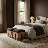 Altair - Fabric Bench - Light Brown Base