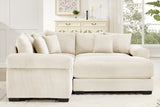 DESEO 158" Sectional Sofa with Ottoman