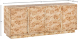 Cyrus Sideboard Buffet - Timeless Mid-Century Elegance in Solid Ash Burl Wood for Your Home Decor