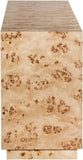Cyrus Sideboard Buffet - Timeless Mid-Century Elegance in Solid Ash Burl Wood for Your Home Decor