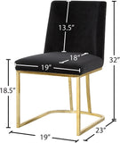 Heidi Velvet Contemporary Dining Chair Set - Glamorous Design with Plush Comfort for Stylish Dining