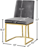 Heidi Velvet Contemporary Dining Chair Set - Glamorous Design with Plush Comfort for Stylish Dining