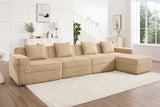 MARTHA 153" 4-Seater Sofa with 1 Ottoman