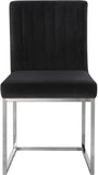 Giselle Velvet Dining Chair Set - Elegant Contemporary Design with Gold Metal Frame for Stylish Dining